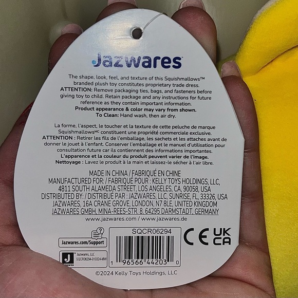 YALITZA🍋🦇 Yellow Lemon Citrus Fruit Bat Original Mystery Squad Squishmellow - Picture 6 of 6